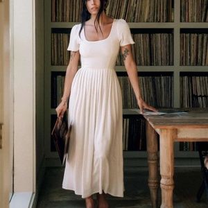 NWT Christy Dawn Scarlet Dress in Eggshell/Size XL (Cottagecore, 90's, Boho)